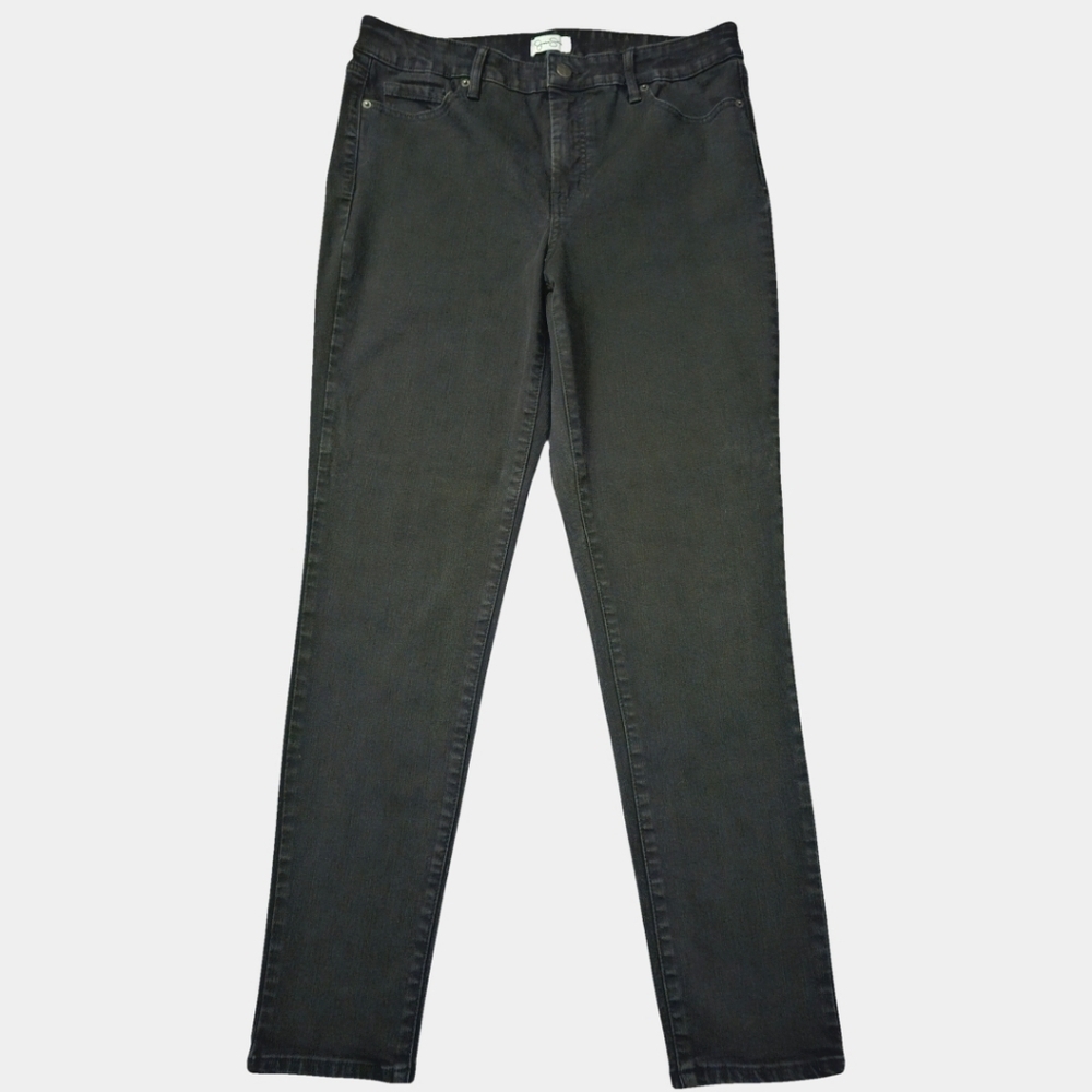 Jessica Simpson High Rise Skinny Ankle Black Jeans Size 12
